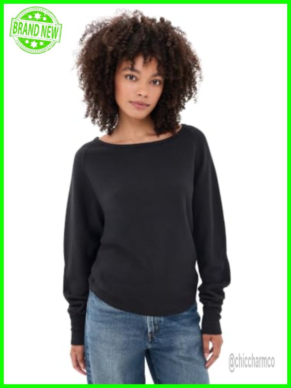 Free People Jess Textured Knit Thermal Tee